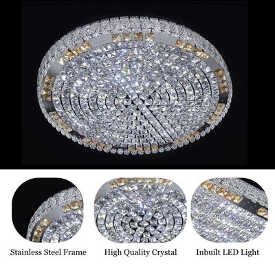Mehek Crystal Flushmount - LED/Spot Lights Clear 