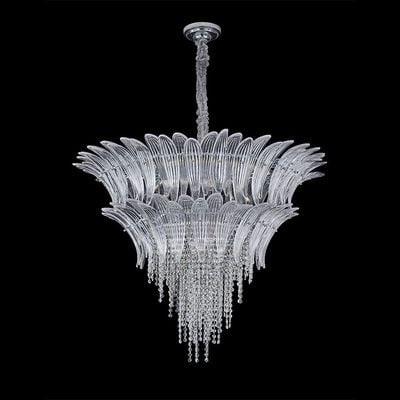 Florio J-CH 0552B-1000 Clear/Silver (E14*33/W100*H75cm Metal+Glass+Crystal)