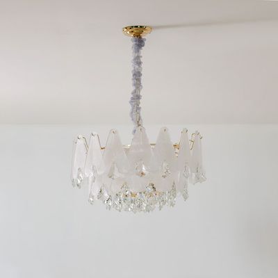 Babylonia Chandelier - Clear/Silver - Crystal E14x22/ D80xW80 