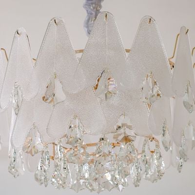 Babylonia Chandelier - Clear/Silver - Crystal E14x22/ D80xW80 