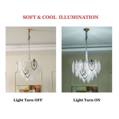 Maples Chandelier - Clear/Gold - Crystal E14*/ D60*W60 cm 