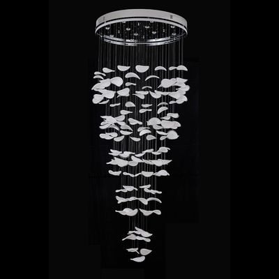 Seychelles S-CH 8189-D1000 White/Silver (Led136w*d100*w100*h250cm SS+Silicon+Glass)