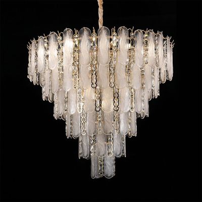 Madrid CH 8020-800 White/Gold E14*15-220VD80*W80*H55cm Crystal+Glass)