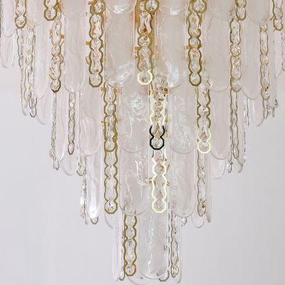 Madrid Chandelier - White/Gold - Crystal+Glass E14x10-220 V D100xW100 8020-1000D