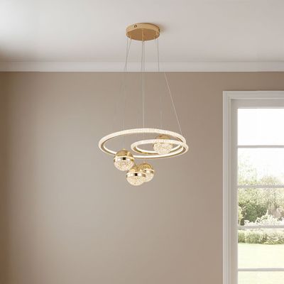 Elite Chandeliers H106  - LED Size- H50/W100 Gold