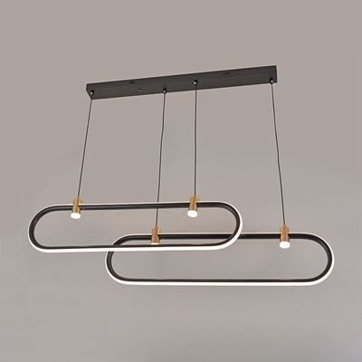 Arlo Chandeliers H686  - LED Size- H70/W100 Black