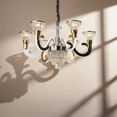 Casablanca - D2 CH 30528-6 -CHROME- Stainless steel+Crystal 80cm