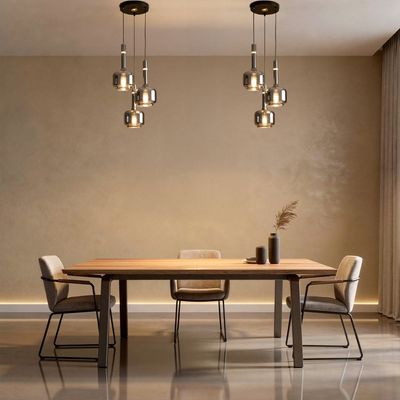 Lumen 3Pc Set Pendant Lamp- Smoke Grey