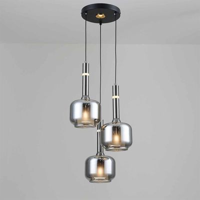 Lumen Pd 66198B-3 -Smoke Grey- Iron+Glass 36Cm