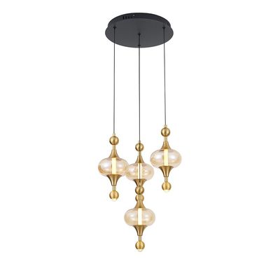 Gloss 5Pc Set Pendant Lamp - Brass Gold