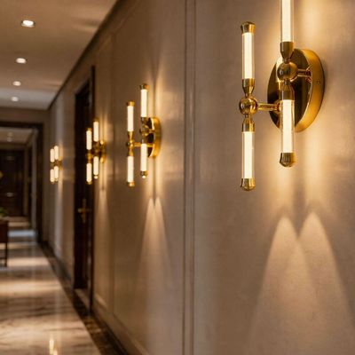 Gloss Wall Lamp-Brass Gold