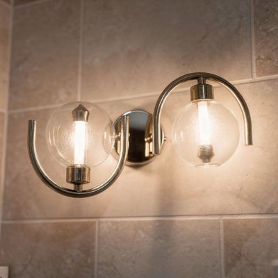Arch Wall Lamp-Bright Nickel