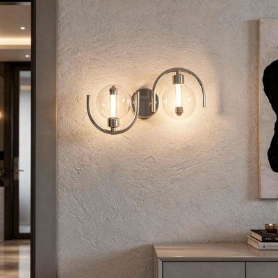 Arch Wall Lamp-Bright Nickel