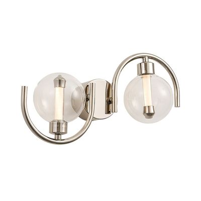 Arch Wb 20012-2-Nic -Bright Nickel- Iron+Aluminum+Acrylic+Glass 20Cm