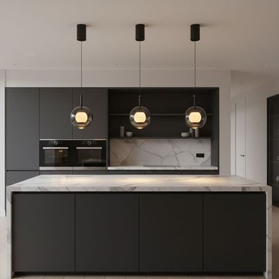 Ashton Pendant Lamp 2m Adjustable length- Smoke Grey