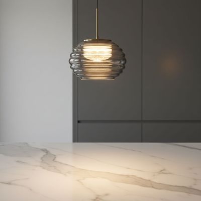 Asher Pendant Lamp 2m Adjustable length- Smoke Grey