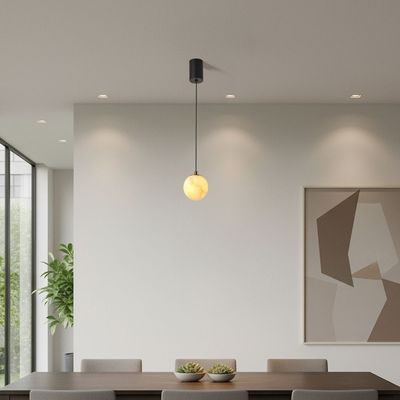 Roma Marble LED Pendant Lamp 2m Adjustable length- Marble