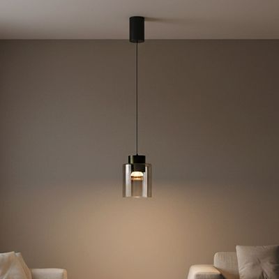 Ashley Pendant Lamp 2m Adjustable length- Smoke Grey
