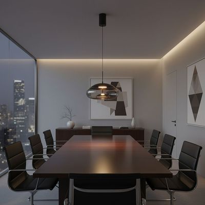 Ashlo Pendant Lamp 2m Adjustable length- Smoke Grey