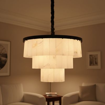 Romania Marble Chandeliers 60cm -Black