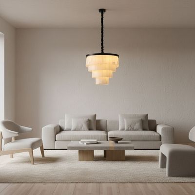 Romania Marble Chandeliers 60cm -Black