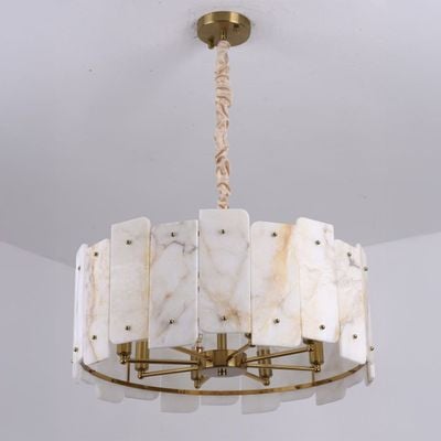 Alessia Marble Chandeliers 60cm -Copper Gold