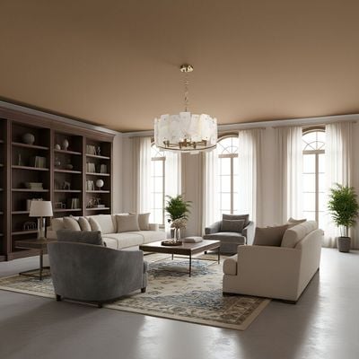 Alessia Marble Chandeliers 60cm -Copper Gold