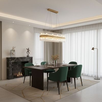 Nairobi 20 Light Glass chandelier 100cm -Gold