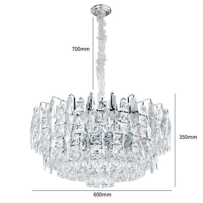 Amira CH 2747/60 -Chrome- Metal+Crystal 60cm
