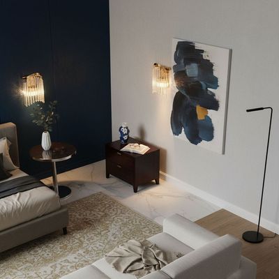 Zahra Crystal Wall Lamp-Gold