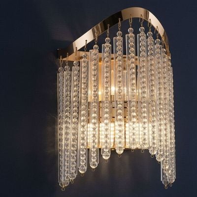 Zahra Crystal Wall Lamp-Gold