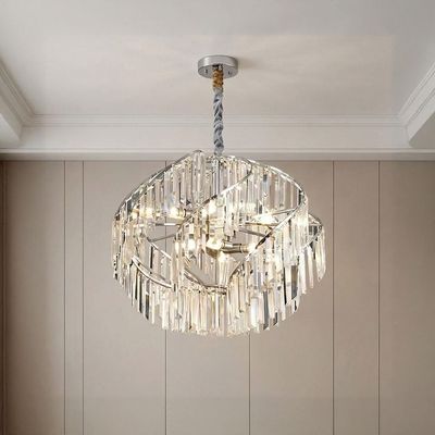 Deema 8 Lights Crystal Chandelier 60Cm-Chrome