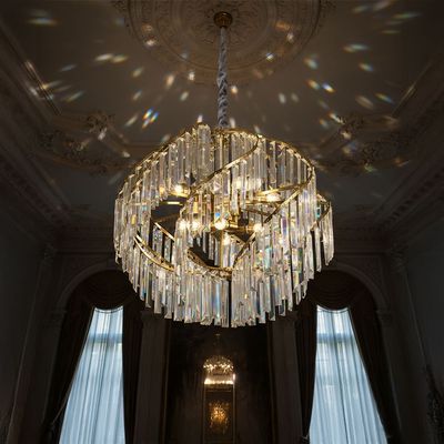 Deema 8 Lights Crystal Chandelier 60Cm-Gold