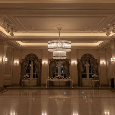 Damas 11 Lights Glass Chandelier 60Cm-Chrome