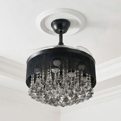 Lara CF YF-1199 -Black- Iron+Crystal 50cm