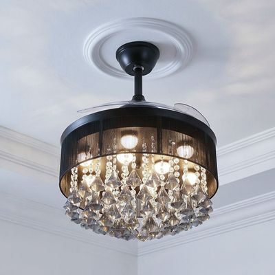 Lara CF YF-1199 -Black- Iron+Crystal 50cm