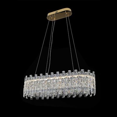 Reema LED Crystal Chandelier With 3 Color Dimmable Light 100cm-Chrome