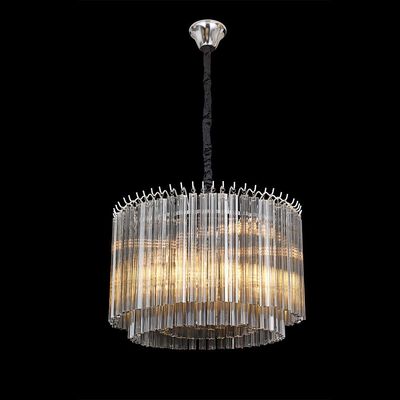Cindy 12 Light Glass Chandelier 60cm -Smoke glass