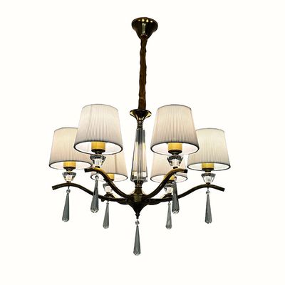 Bushra Classic 5 Light Chandeleir -Copper gold