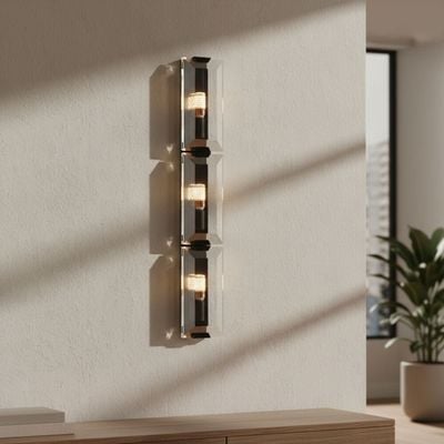 Oslo Wall Lamp -Smoke glass