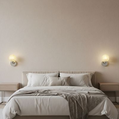 Sienna Wall Lamp- White Silver