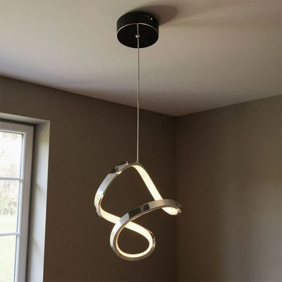 Crysta LED Pendant 3-Color Dimmable Light-Chrome