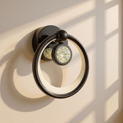 Cole LED Wall Lamp- Black Chrome