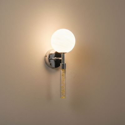 Sienna Wall Lamp- White Silver