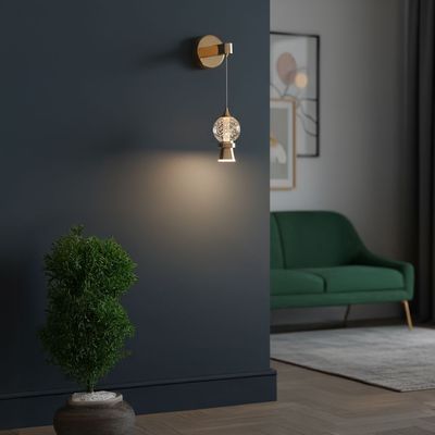 Evora LED Wall Lamp- French Gold