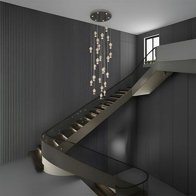 Evora CH D039 French Gold LED Metal+Crystal 