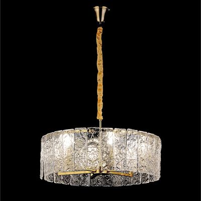 Spencer Modern Glass Chandelier 60cm- Copper Gold