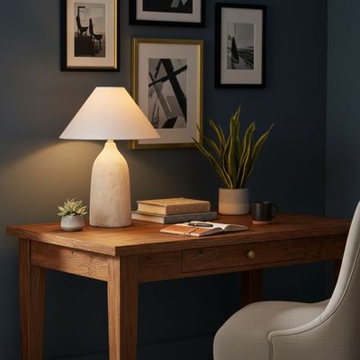 Travis Ceramic Table Lamp ML257809 D33*48cm Beige E27