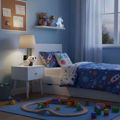 Panda Resin Table LampLed ML256251 12x13x21cm White & Black LED