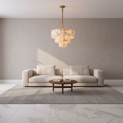 Alessia Marble Chandeliers 60cm -Copper Gold